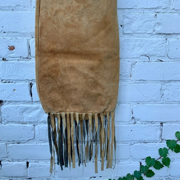 Vintage 100% Suede Bucket Bag - Picture 2 of 5